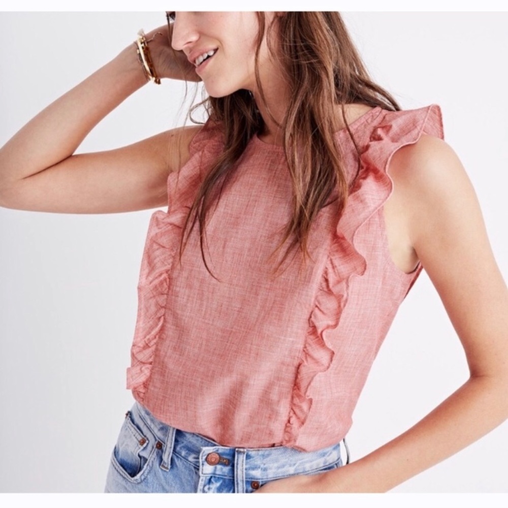 Madewell Bellflower Ruffle Tank